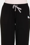 Rosaline Spatial Speckle Knit Cotton Pyjama - Black Beauty — thumbnail 5
